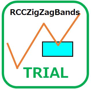 ZigZag波＋リトレースメント戦略のためのツール[RCCZigZagBands Trial]【MT4 MT5トライアル版】 インジケーター・電子書籍