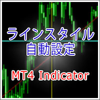 【MT4インジ】ローソク足の時間足ごとにラインスタイルを自動設定[MTP_DefaultObjectStyle] Indicators/E-books