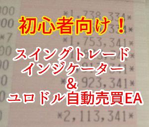 毎月20万円初心者でも稼げるスイングインジケーター＆ユロドル自動売買EA