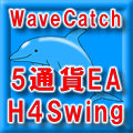 WaveCatch ５通貨EA ４時間足スウィング 損小利大 自動売買