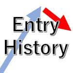 チャート内にトレード履歴表示「Entry History」 Indicators/E-books