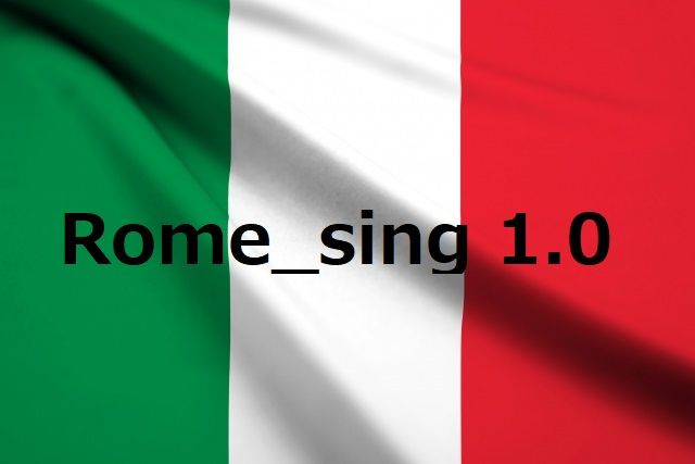 Rome_sing 1.0 インジケーター・電子書籍