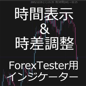 ForexTester用 日本時間表示 & 時差調整 インジケーター (FT6,FT5,FT4,FT3,FT2 対応) インジケーター・電子書籍