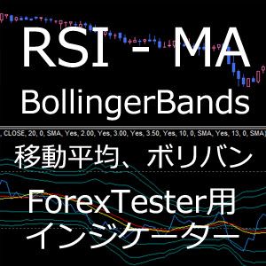 ForexTester用 RSI & MA BollingerBands インジケーター (FT2,FT3,FT4,FT5 対応) インジケーター・電子書籍