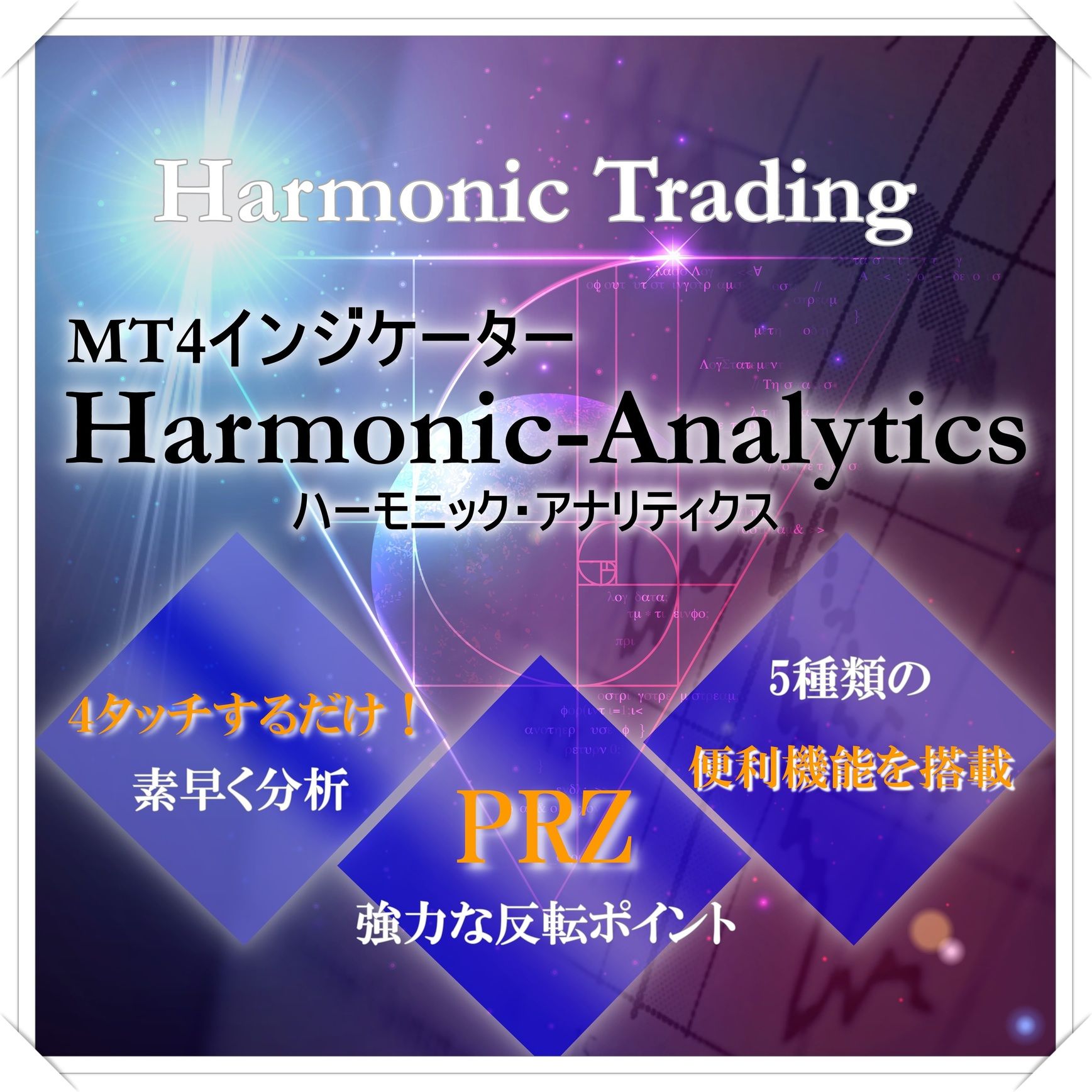 ハーモニックパターンMT4インジケーター！「Harmonic Analytics」裁量型PRZ分析ツール Indicators/E-books