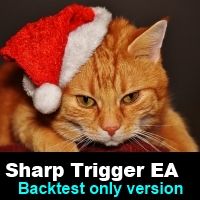 「Sharp Trigger EA(バックテスト版)」FX MT4 EA 自動売買 GBPUSD 1分足 スキャルピング/デイトレード 無料 Indicators/E-books