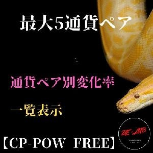 【CP_POW_FREE】【MT4用】最大5通貨ペアの現在チャートの変化率をランキングで一覧表示できるインジケーター