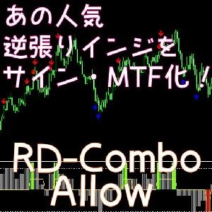 (※試用版※)あの人気逆張りインジケーターをMTF・サインインジケーター化。原型よりも圧倒的に利便性を向上させた【RD-Combo_Allow】