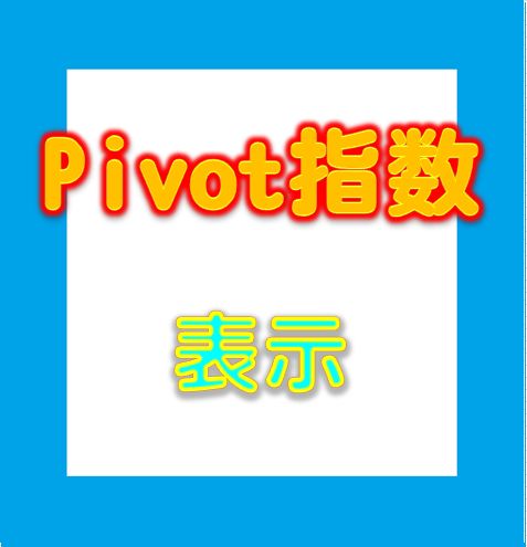 Pivot指数　表示 インジケーター・電子書籍