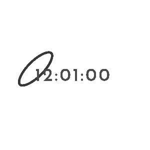 シンプル時計　＆　高値、安値との価格差表示【Clock_and_Range】