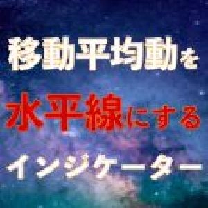移動平均線を水平線にして表示するインジケーター