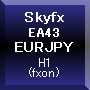Skyfx EA43 EURJPY(H1) ซื้อขายอัตโนมัติ