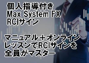 個人指導付き　5分足システマティックトレードMax System FX－RCI6