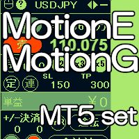 多機能ユーティリティー　MotionE MotionG mt5 set Indicators/E-books
