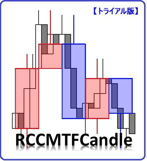 【RCCMTFCandleトライアル版】(MTF)マルチタイムフレーム・キャンドル MT4・MT5 RCC対応  インジケーター・電子書籍
