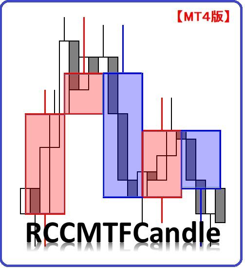 【RCCMTFCandle MT4 正式版】(MTF)マルチタイムフレーム・キャンドル RCC対応  インジケーター・電子書籍