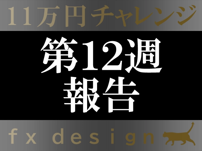 11万円チャレンジ 第12週 報告 Fx 11万円チャレンジ 投資ナビ 自動売買 相場分析 投資戦略の販売プラットフォーム Gogojungle