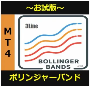 【MT4】ボリンジャーバンド３ライン表示（インジケーター）