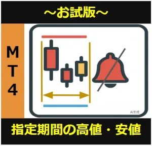 【MT4】【マニアック】指定期間の高値安値自動ライン（インジケーター）