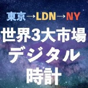 世界3大市場デジタル時計インジケーター