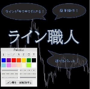 MT4【ライン職人】パレット付きでライン引きを簡単に！