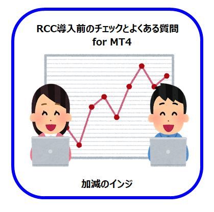 【加減のインジ】RCC導入前のチェックとよくある質問 for MT4版 インジケーター・電子書籍