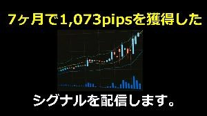7ヶ月で1,073pipsを獲得したシグナルを配信します。 投資ナビ＋