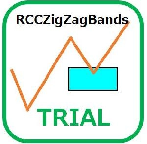 ZigZag波＋リトレースメント戦略のためのツール[RCCZigZagBands Trial]【MT4 MT5トライアル版】