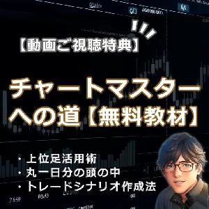 【動画ご視聴特典】チャートマスターへの道 : 上位足活用術とトレードシナリオ作成法