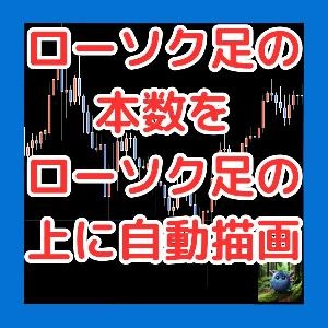 ローソク足の任意の本数をローソク足の上に自動描画するインジケーター　BarNumber