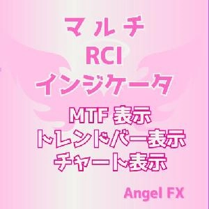 マルチ RCIインジケータ トレンドバー表示/チャートサイン表示
