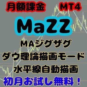 MaZZ｜MT4-MA基準ジグザグ(ZigZag)+ダウ理論+自動 水平線・トレンドライン+MTF｜裁量デイトレーダーの環境認識はコレにお任せ