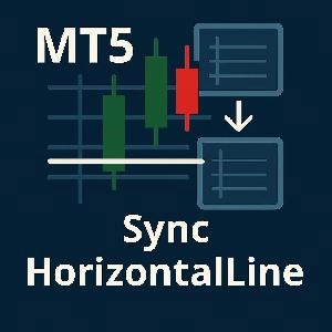 【お試し版】【MT5】水平線同期インジケーター【SyncHorizontalLine】