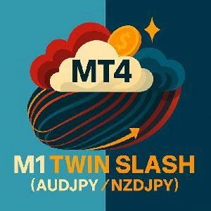 M1 Twin Slash (AUDJPY / NZDJPY)　1分足筋斗雲でスキャルピング (AUDJPY / NZDJPY)　