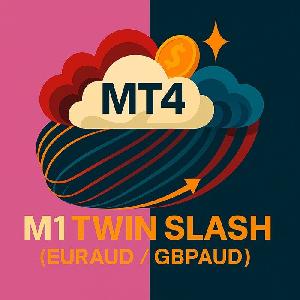 M1 Twin Slash(EURAUD / GBPAUD)　1分足筋斗雲でスキャルピング (EURAUD / GBPAUD)