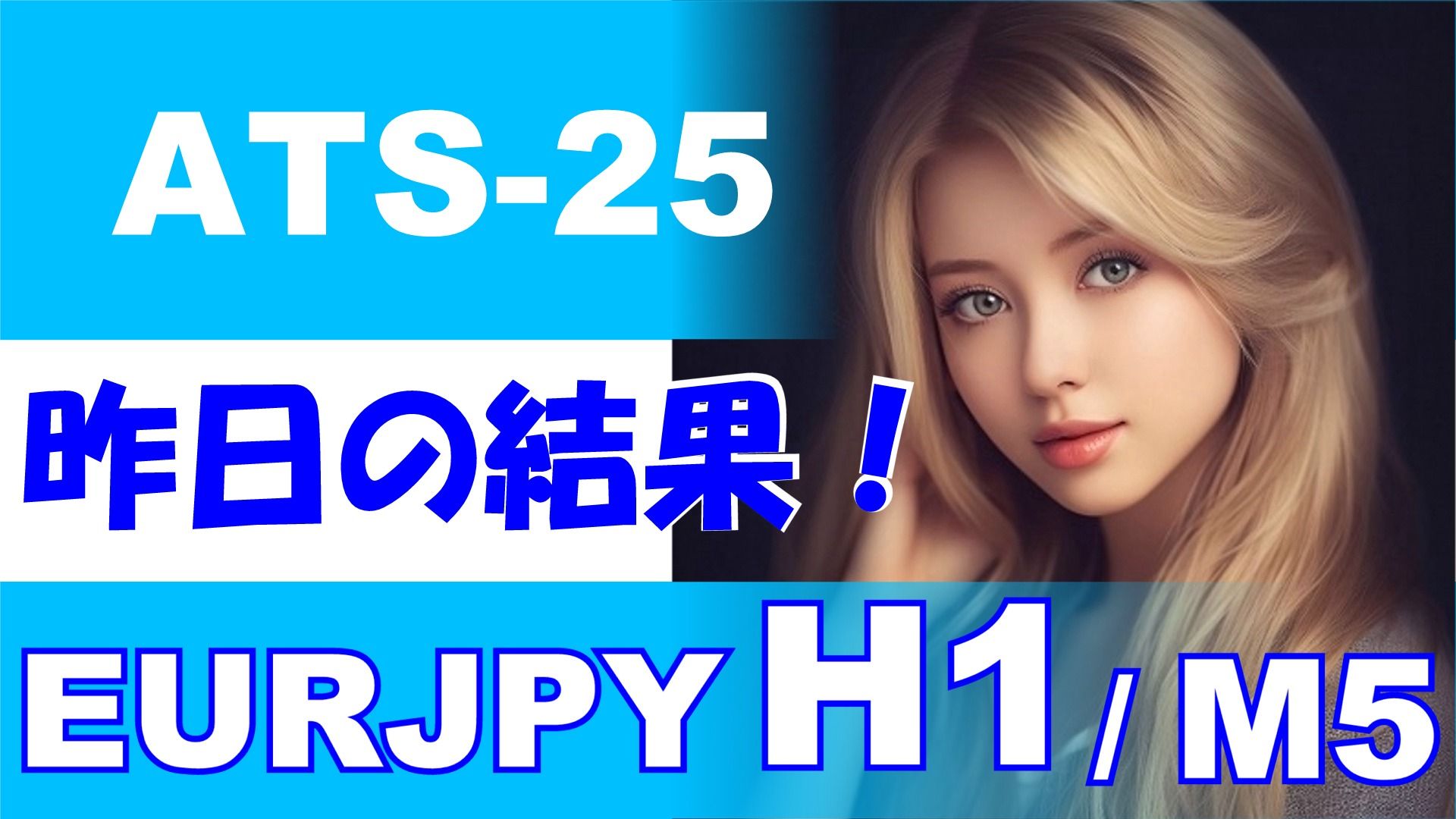 『ATS-25』前日の結果【EURJPY H1 / M5】 Investment Navi+