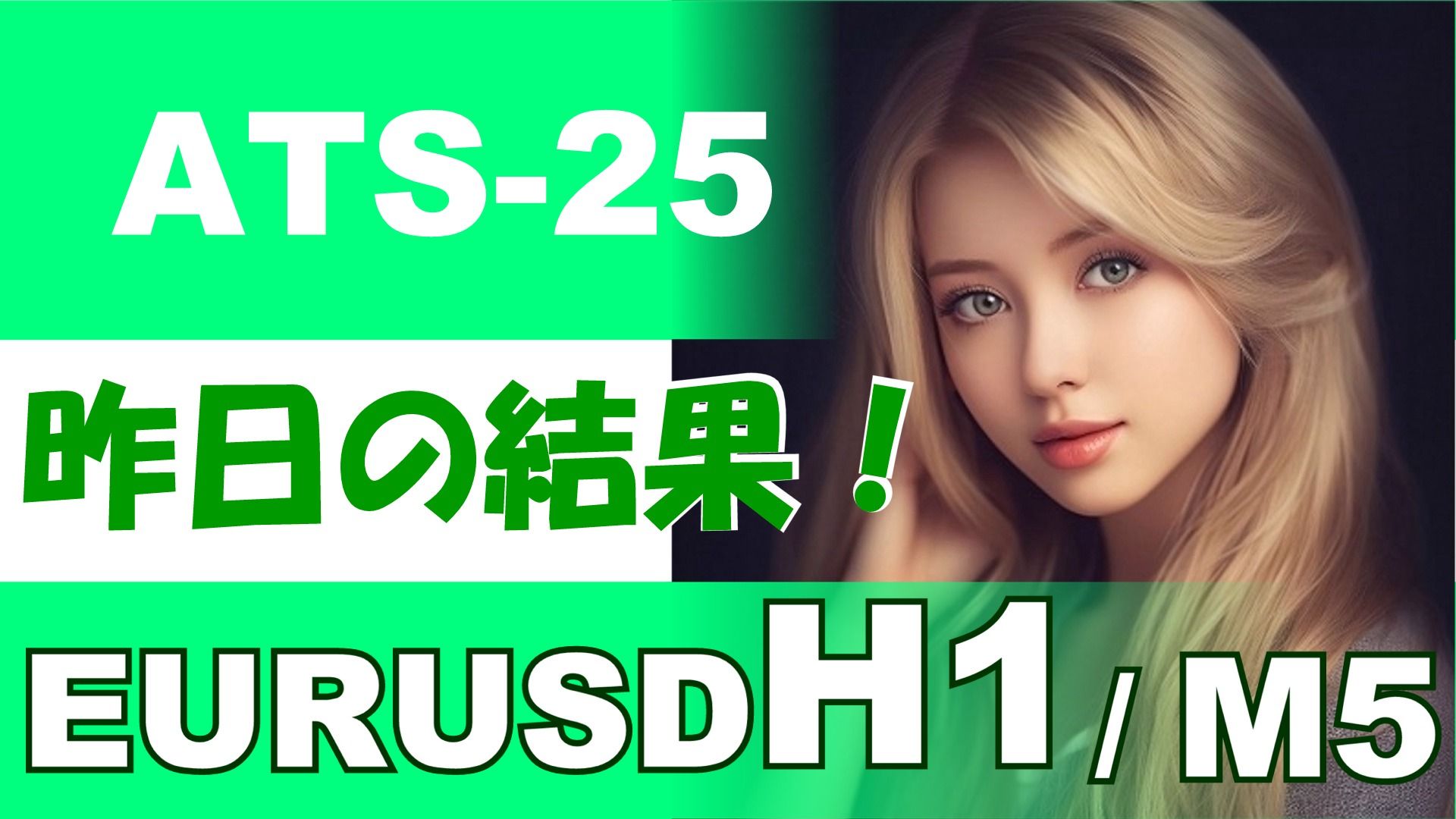 『ATS-25』前日の結果【EURUSD H1 / M5】 Investment Navi+