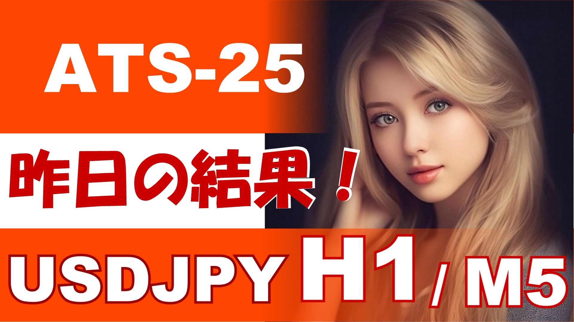 『ATS-25』前日の結果【USDJPY H1 / M5】 Investment Navi+