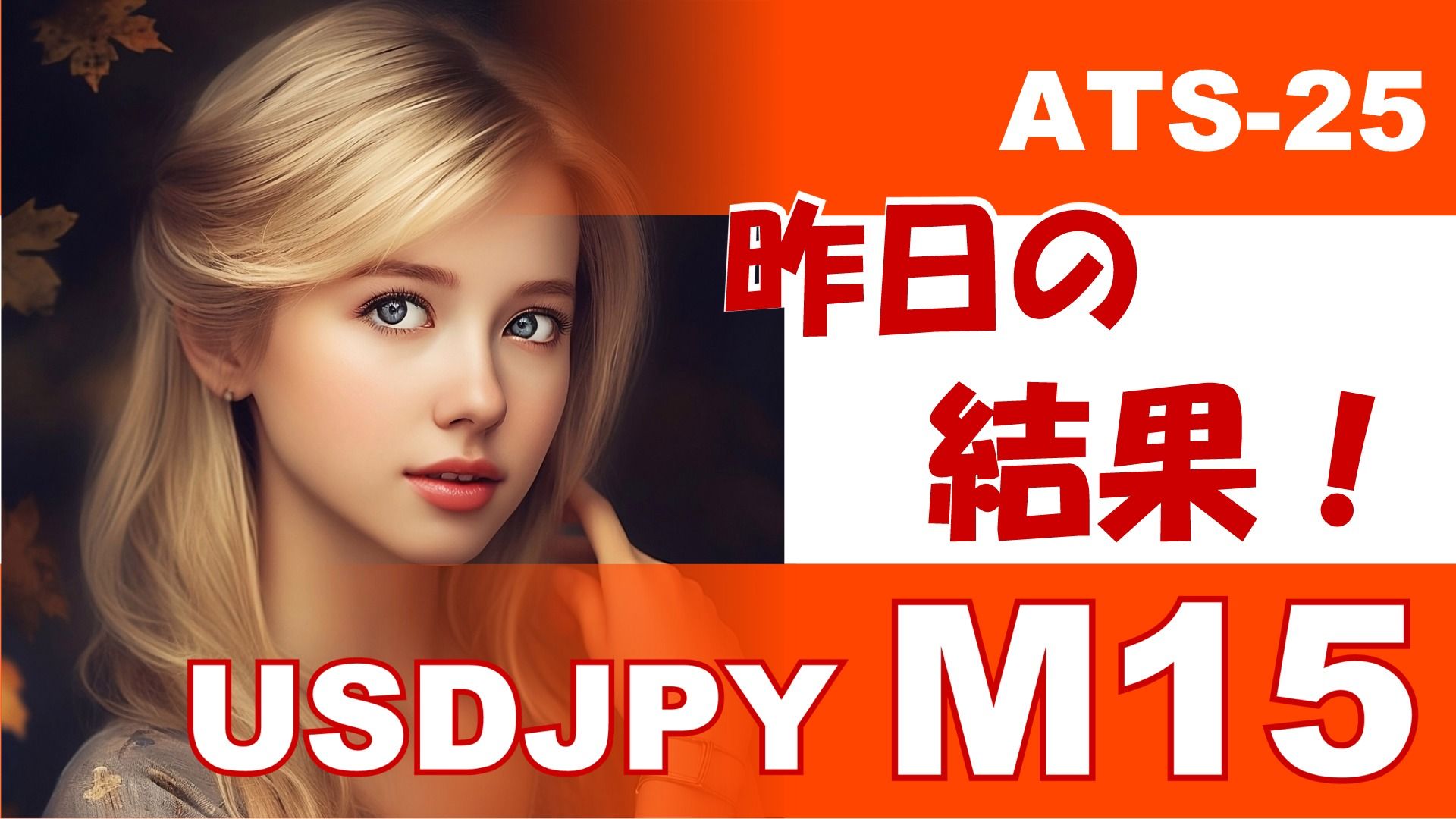 【USDJPY M15】前日の結果『ATS-25』 Investment Navi+