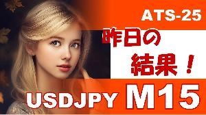 【USDJPY M15】前日の結果『ATS-25』 Investment Navi+