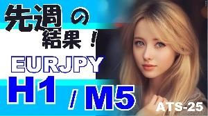 先週の結果！【H1 / M5 EURJPY】ATS-25 投資ナビ＋