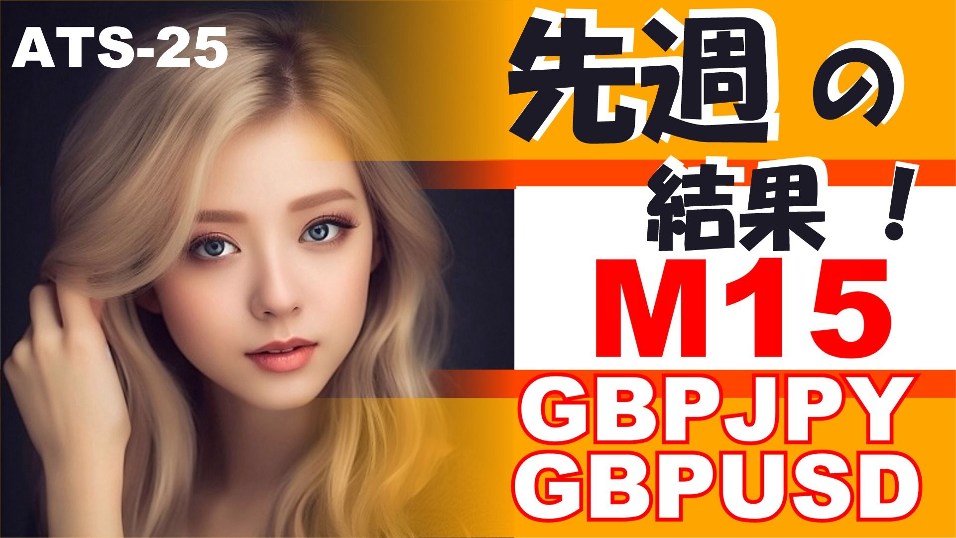 M15 週間報告！【GBPUSD GBPJPY】ATS-25 Investment Navi+