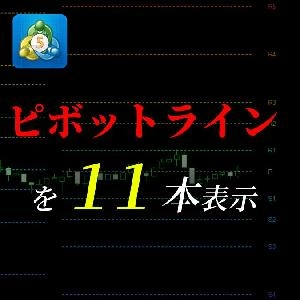【MT5版】ピボットライン（R5,R4,R3,R2,R1,PP,S1,S2,S3,S4,S5の計１１本）を自動で引いてくれるインジケーター