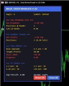 Magic Order Manager EA