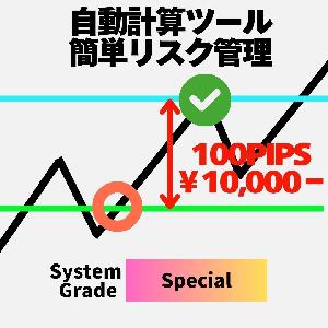 MT4【裁量補助ツール】指値注文を簡単注文&損益計算＆資金管理＆リスク管理（水平線で価格調整⇒成行・指値・逆指値自動判別＆注文）【EasyOrderSystem】Grade:Special