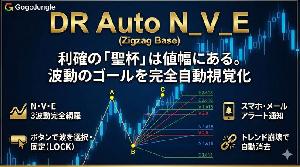 【MT5】Zigzagを基準にN・V・E計算を瞬時に可視化。過去の任意の波を選択可能！DR Auto N_V_E (Zigzag Base)