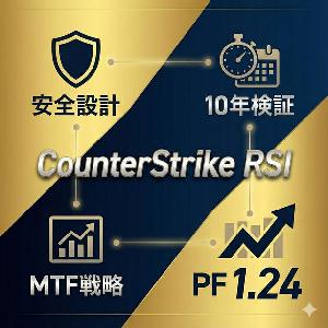 CounterStrike RSI｜10年間の長期相場検証が導き出した「M5エントリー×M1イグジット」マルチタイムフレーム戦略