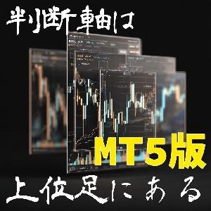 【無料】上位足を簡単表示！オンオフ切り替え、最新の1本を表示/非表示の機能付きインジケーター（MT5版）