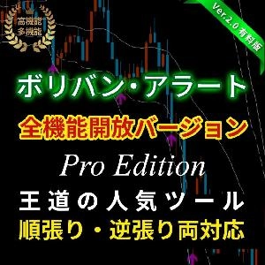 【Pro版】ボリンジャーバンド・サインツール｜通知フル機能・〇×表示・カスタマイズ自由自在