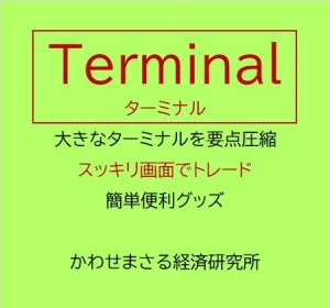 トレード画面スッキリ ターミナルの要点のみ表示 　Terminal - [ ターミナル ]
